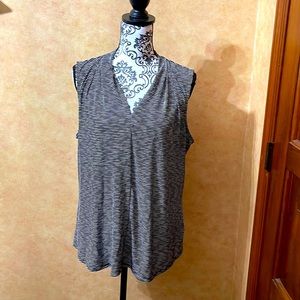 Striped Sleeveless Top XL